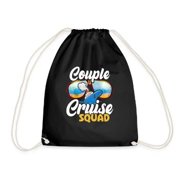 Cruise Cruise Travelers Couple Cruise - Drawstring Bag - black - Front