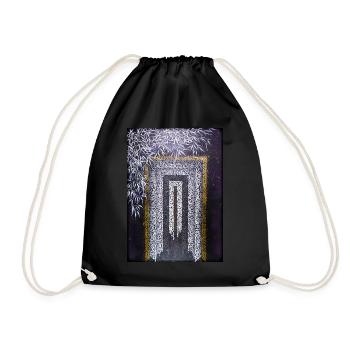 Calligraffiti - Porte (foncé) - Sac de sport léger - noir - Devant