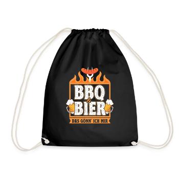 Grillades et bière Grillmeister Grill Saying BBQ - Sac de sport léger - noir - Devant
