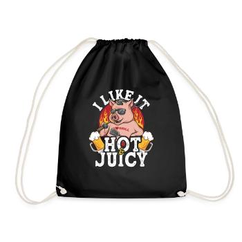 Funny BBQ Quote Barbecue Dad Dad BBQ Beer - Drawstring Bag - black - Front