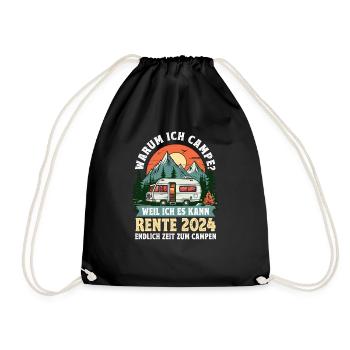Camper Camping-car Pension 2024 Enfin Pension Camping - Sac de sport léger - noir - Devant