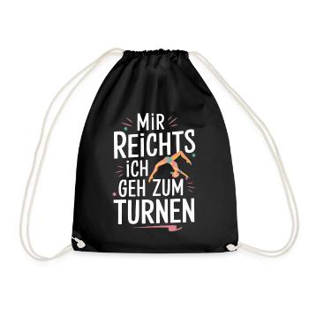 Gymnast Acrobatics Gymnastics Gymnastics - Drawstring Bag - black - Front