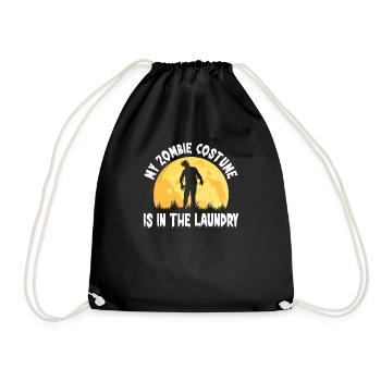 Mon costume de zombie est dans la lessive drôle - Sac de sport léger - noir - Devant