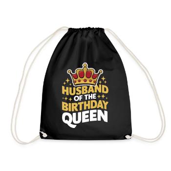 Husband, Spouse, Family, Wedding - Drawstring Bag - black - Front