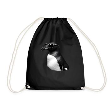 Pingouin Lunettes de soleil Motif Animal Art Pingouin - Sac de sport léger - noir - Devant