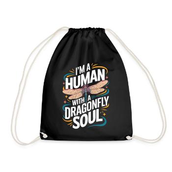 Dragonfly Dragonflies Insects Nature - Drawstring Bag - black - Front