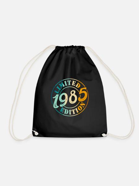 40. Geburtstag 1985 Limited Edition 40 Jahre - Turnbeutel - Schwarz