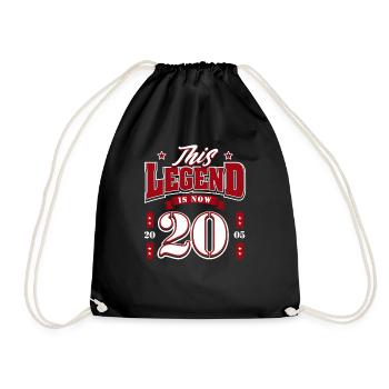 20th Anniversary 2005 Legend 20 Years - Drawstring Bag - black - Front