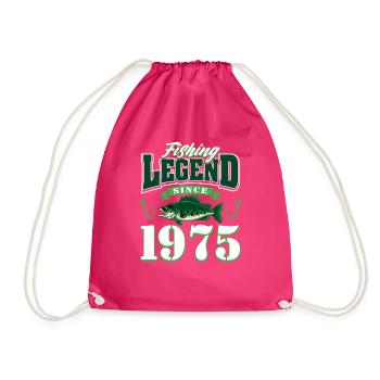 50e anniversaire 1975 homme pêcheur cadeaux pour - Sac de sport léger - fuchsia - Devant