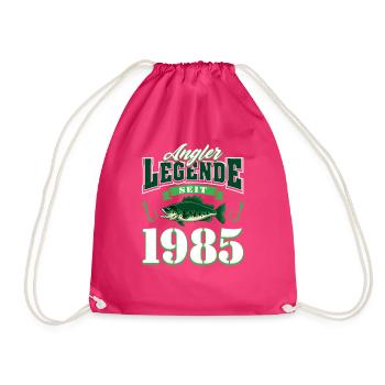 40e anniversaire 1985 homme pêcheur cadeaux pour - Sac de sport léger - fuchsia - Devant