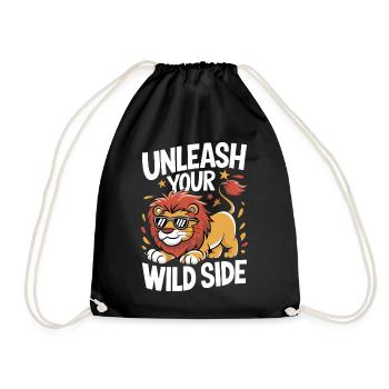 Lion Lion Animal Africa - Drawstring Bag - black - Front