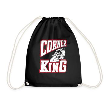 Curves King Biker Design Motorcyclist Motorcycle - Turnbeutel - Schwarz - Vorne