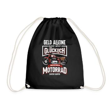 Moto Motard Drôle Motard Cadeaux - Sac de sport léger - noir - Devant