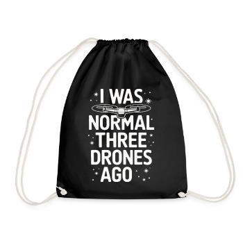 Dronen Pilot Quadrocopter Drone - Turnbeutel - Schwarz - Vorne