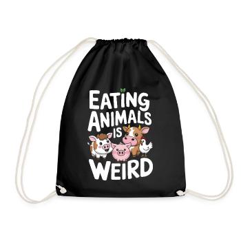 Végétarien Végétalien Végétarien Végétarien - Sac de sport léger - noir - Devant