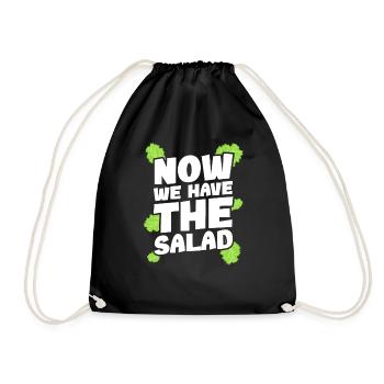 Denglisch Now we have the salad - Drawstring Bag - black - Front