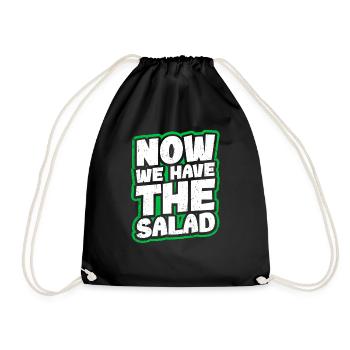Maintenant, nous avons la salade Funny Denglish - Sac de sport léger - noir - Devant