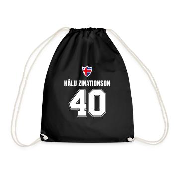 Alcohol Party Sayings Icelandic Funny Name - Drawstring Bag - black - Front