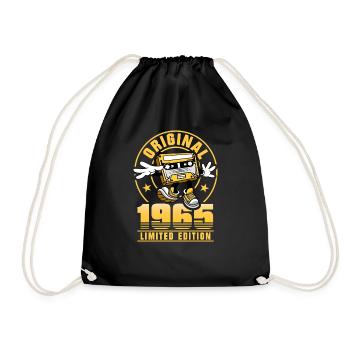 60 Jahre 60. Geburtstag Mann Frau Limited Edition - Turnbeutel - Schwarz - Vorne