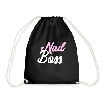 Nail Boss - Nageldesign - Turnbeutel - Schwarz - Vorne