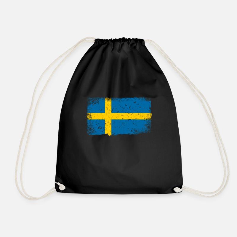 Schweden Flagge - Turnbeutel - Schwarz