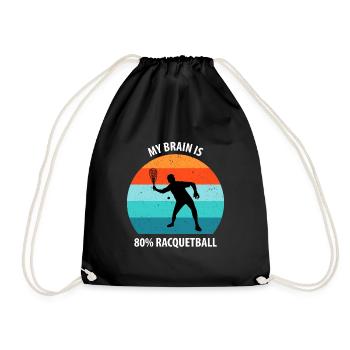Racqueetball - Drawstring Bag - black - Front