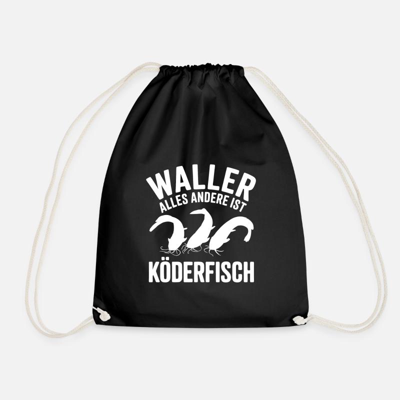Wels Waller fischen Sportfischen - Turnbeutel - Schwarz