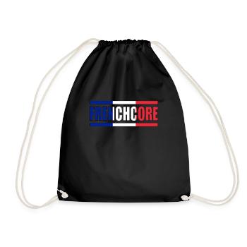Frenchcore - Drawstring Bag - black - Front