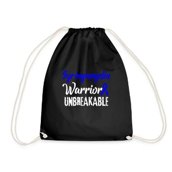 Guerrier de conscience de la maladie de Syringomyelia - Sac de sport léger - noir - Devant