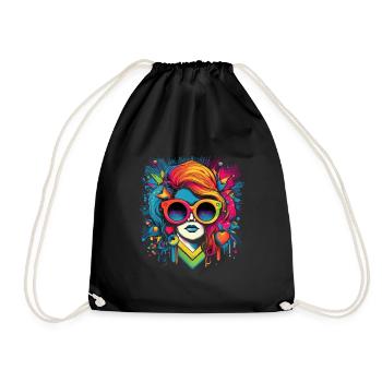 Pride Summer Girl - Turnbeutel - Schwarz - Vorne