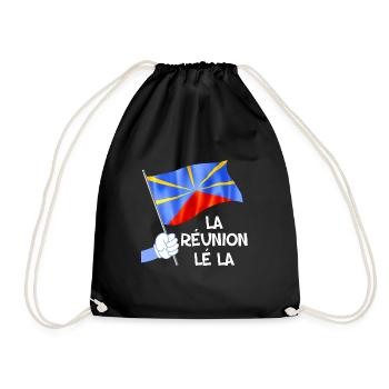 Drapeau merveilleux De L'ile de la Réunion - Sac de sport léger - noir - Devant