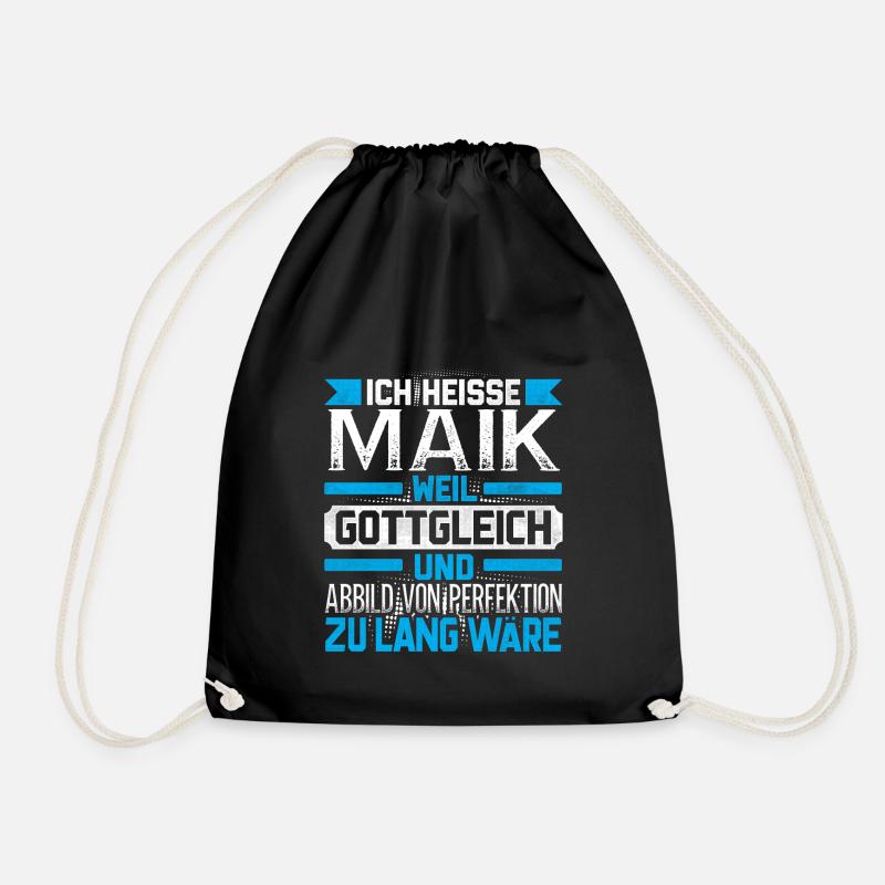 MAIK - Gottgleich - Turnbeutel - Schwarz
