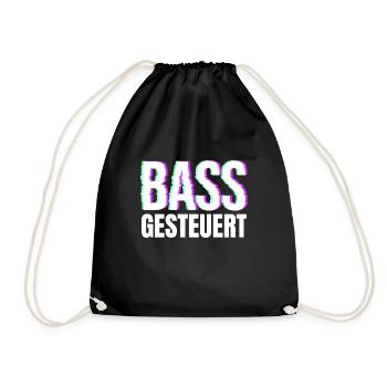Bass gesteuert House techno minimal raver - Turnbeutel - Schwarz - Vorne