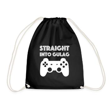 Direkt in den Gulag | Gamer, Controller, free game - Turnbeutel - Schwarz - Vorne