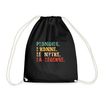 Plombier l'homme le mythe la légende - Sac de sport léger - noir - Devant