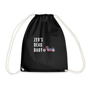 Zeds totes Baby, Pulp Inspired Design Fiction, - Turnbeutel - Schwarz - Vorne