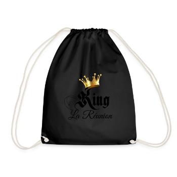 King Reunion Geschenk Mann - Turnbeutel - Schwarz - Vorne
