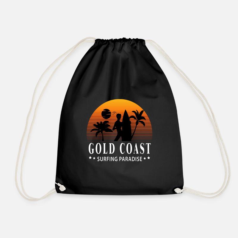 Surfing Paradise Gold Coast - Turnbeutel - Schwarz