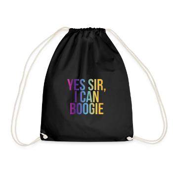 Yes Sir, I Can Boogie - Turnbeutel - Schwarz - Vorne