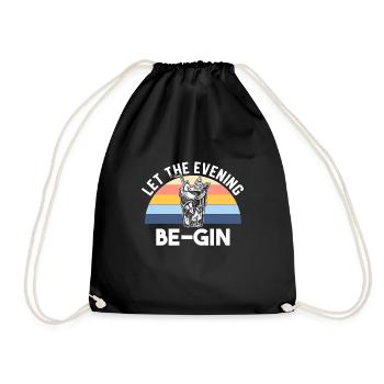 Que la soirée soit gin - Les amateurs de gin & les fans de gin - Sac de sport léger - noir - Devant
