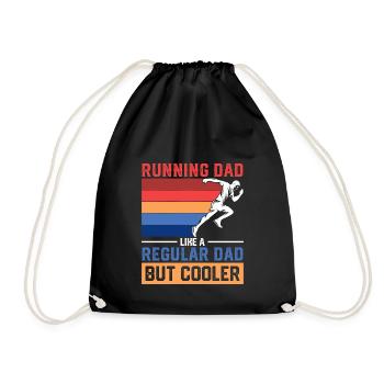 Running Dad Bester Papa Vater Marathonvorbereitung - Turnbeutel - Schwarz - Vorne