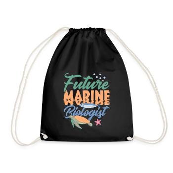 Futur biologiste marin Biologie marine Amour de la mer - Sac de sport léger - noir - Devant
