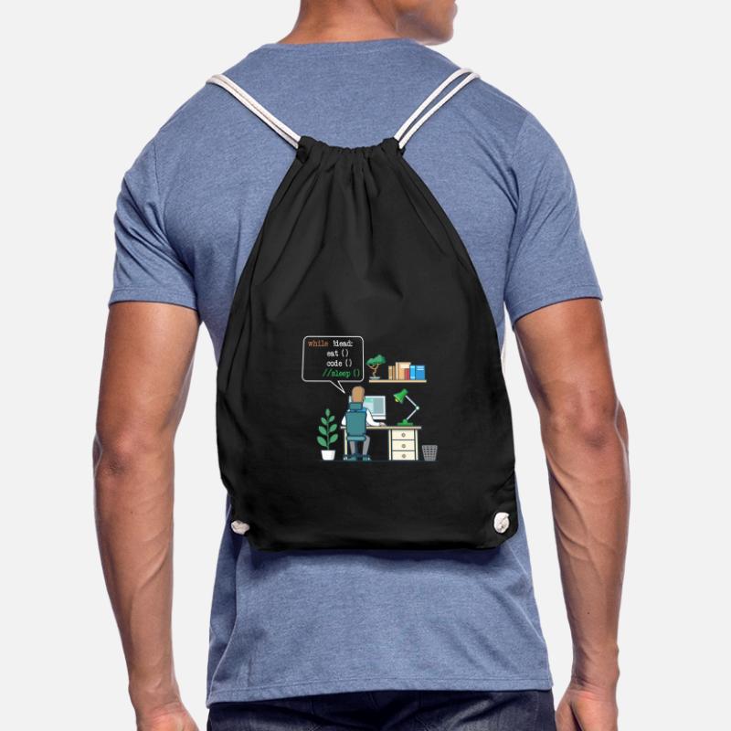 Eat Code Sleep | Funny Coder Programmeur Sac de sport léger