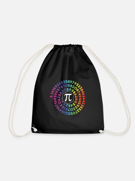 Pi Spirale | Happy Pi Day Shirt Pi Mathe 3.14 - Turnbeutel - Schwarz