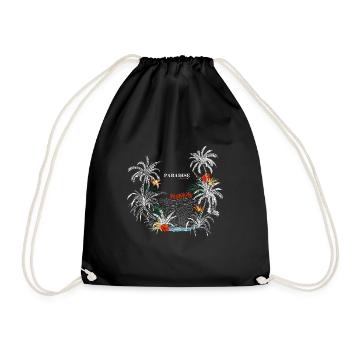 Paradis sur terre île de la Réunion 974 - Sac de sport léger - noir - Devant