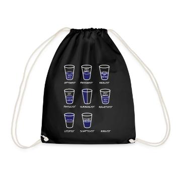 Physicien Optimiste - Sac de sport léger - noir - Devant