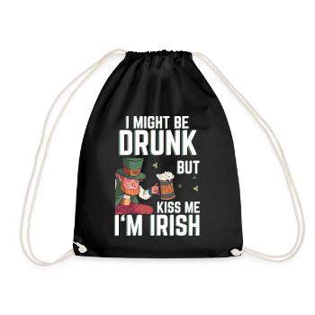 Le jour de la St Patricks : "Saying Kiss Me Im Irish Leprechaun - Sac de sport léger - noir - Devant