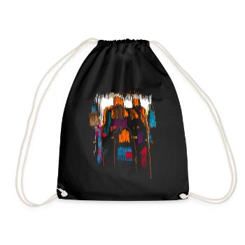Moyen Âge abstrait - Sac de sport léger - noir - Devant