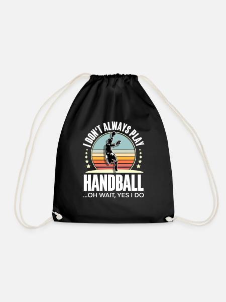 Handball Handballer - Turnbeutel - Schwarz