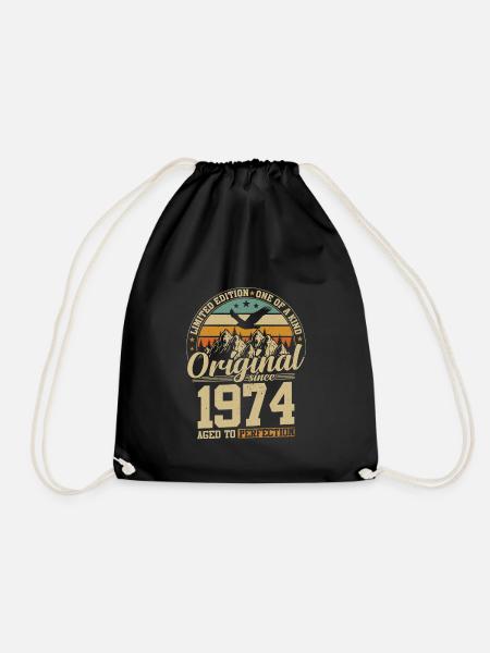 Geburtstag 50 Jahre 1974 Original Limited Edition - Turnbeutel - Schwarz